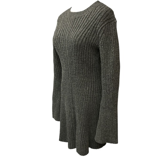 H&M Gray Ribbed Mini Dress - Picture 4 of 10